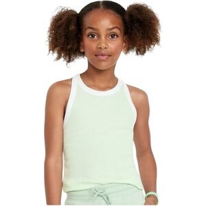 OLD NAVY Mint Green UltraLite Rib-Knit Performance Tank for Girls, size L